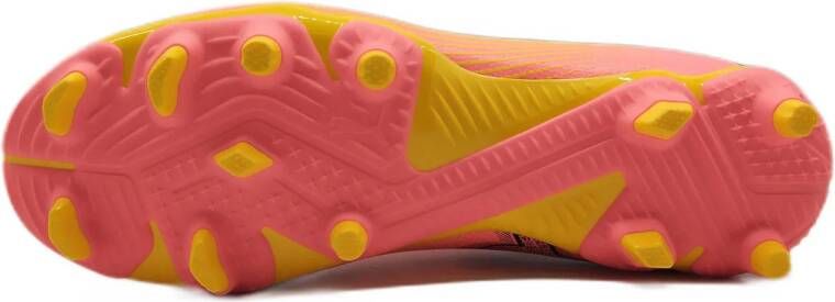 Puma Future 7 Play FG AG Jr. voetbalschoenen roze zwart oranje