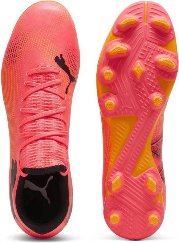 Puma Future 7 Play FG AG Sr. voetbalschoenen roze oranje zwart