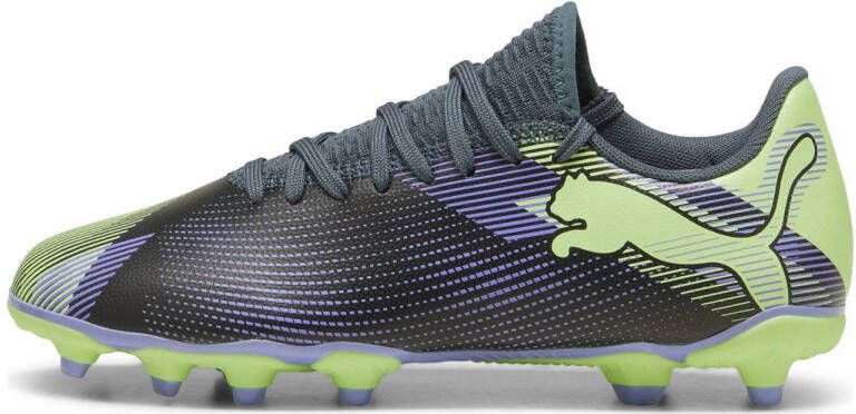 Puma Future 7 Play junior voetschoenen grijs paars geel