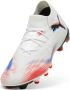Puma Future 8 Match senior voetbalschoenen wit rood blauw - Thumbnail 3