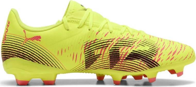 Puma FUTURE 8 PLAY FG AG senior voetbalschoenen geel zwart oranje
