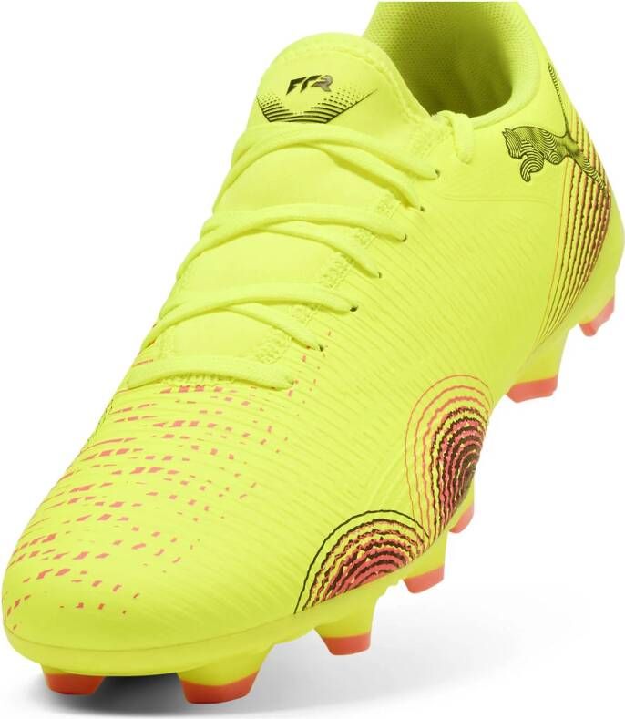 Puma FUTURE 8 PLAY FG AG senior voetbalschoenen geel zwart oranje