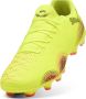 Puma FUTURE 8 PLAY FG AG senior voetbalschoenen geel zwart oranje - Thumbnail 6