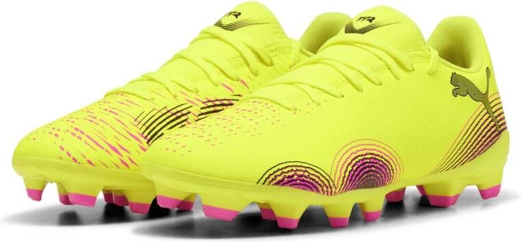 Puma FUTURE 8 PLAY FG AG senior voetbalschoenen geel zwart oranje