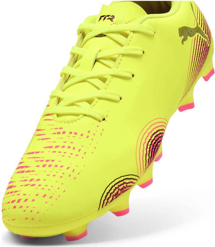 Puma FUTURE 8 PLAY FG AG voetbalschoenen geel zwart oranje