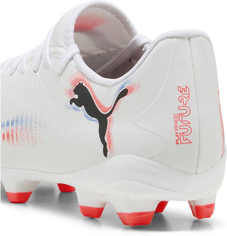 Puma Future 8 Play senior voetbalschoenen wit rood blauw
