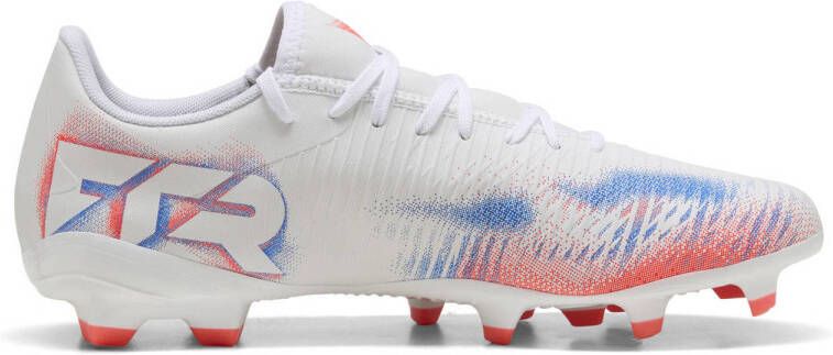 Puma Future 8 Play voetbalschoenen wit oranje