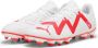 PUMA FUTURE PLAY FG AG Heren Sportschoenen Wit Roze - Thumbnail 5