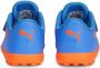 PUMA Future Play Turf Voetbalschoenen (TF) Baby Peuters Blauw Oranje Wit - Thumbnail 4