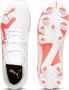 Puma Future Play voetbalschoenen wit rood Imitatieleer 36 - Thumbnail 1