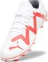 Puma Future Play voetbalschoenen wit rood Imitatieleer 36 - Thumbnail 5