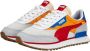 Puma Future Rider Splash Jr sneakers grijs rood oranje Imitatieleer 39 - Thumbnail 2