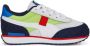 Puma Future Rider Splash sneakers wit groen zwart Jongens Meisjes Imitatieleer 28 - Thumbnail 4