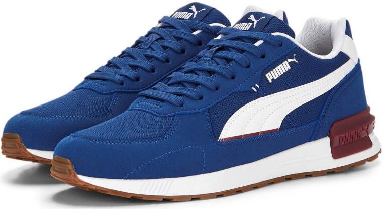 Puma Graviton sneakers blauw wit bruin