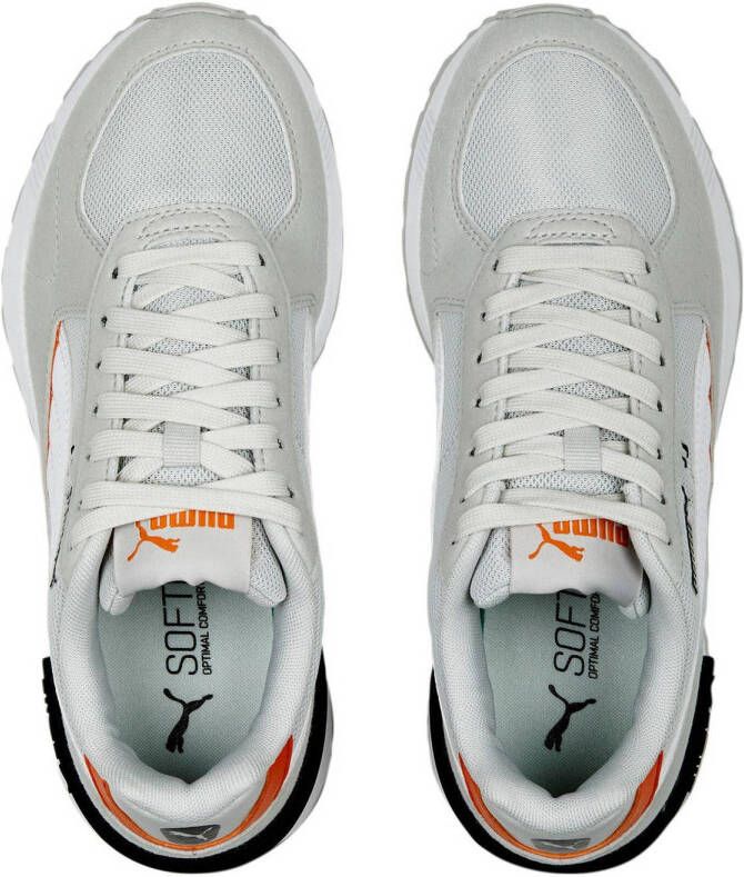 Puma Graviton sneakers grijs wit oranje