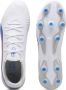 Puma King Match senior voetbalschoenen wit kobaltblauw lichtgrijs - Thumbnail 5