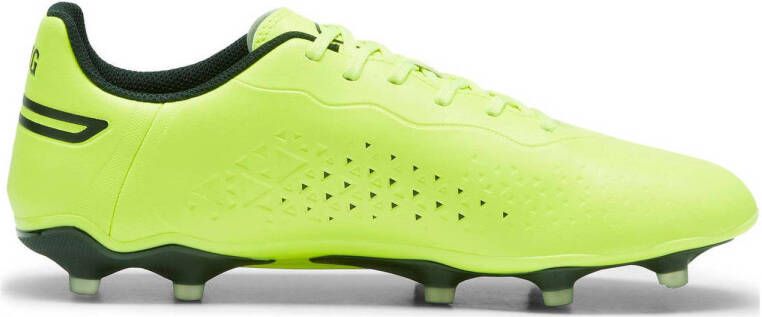 Puma King Match Senior voetbalschoenen geel zwart