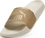 Puma Leadcat 2.0 Aqua Metallics badslippers ecru goud zand - Thumbnail 2