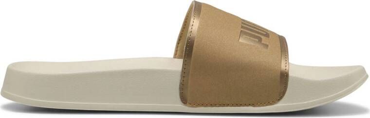 Puma Leadcat 2.0 Aqua Metallics badslippers ecru goud zand