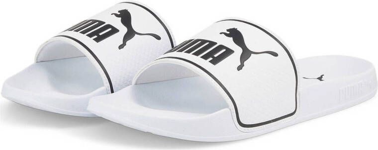 Puma Leadcat 2.0 badslippers wit zwart Rubber Logo 40.5
