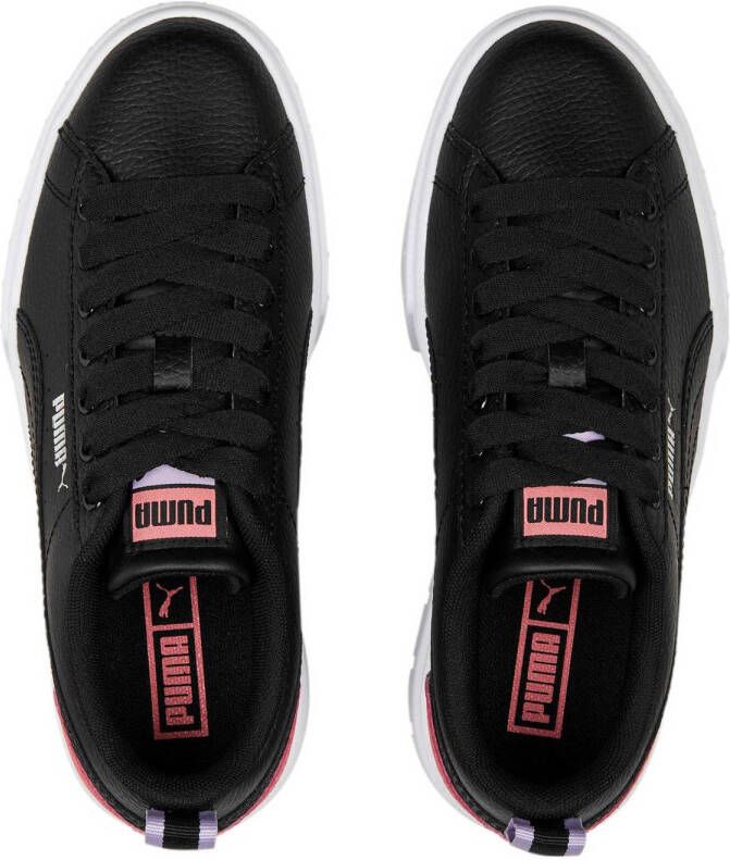 Puma Mayze Lth leren sneakers zwart roze