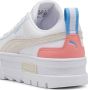 Puma Mayze Lth sneakers wit roze lichtgrijs - Thumbnail 4