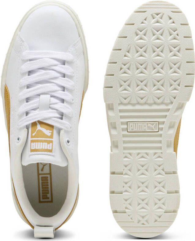 Puma Mayze Lux sneakers wit goudkleurig