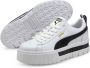 Puma Mayze Lth Womens White Black Schoenmaat 37+ Sneakers 381983 01 - Thumbnail 20