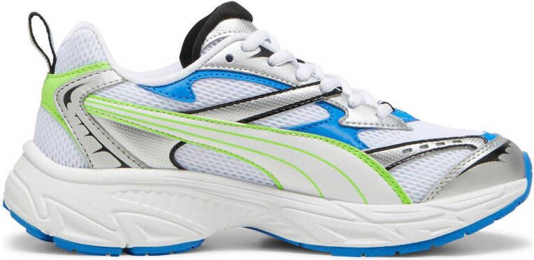 Puma Morphic sneakers wit blauw groen