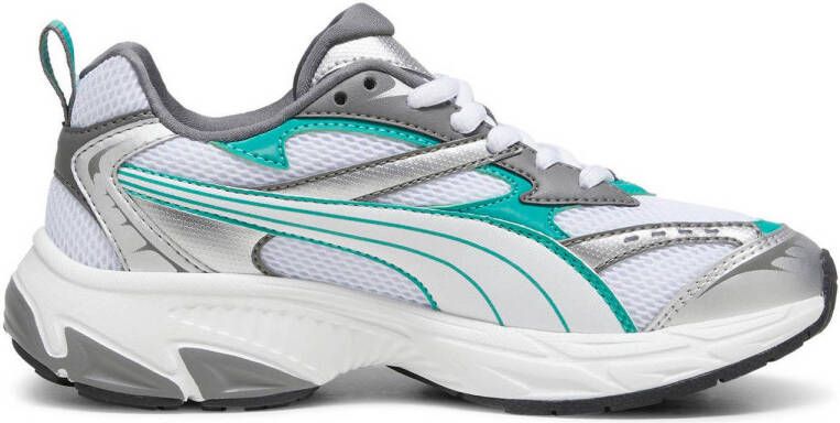 Puma Morphic sneakers wit petrol antraciet