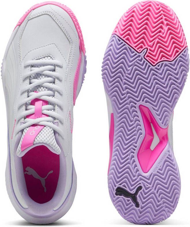 Puma Nova Smash tennisschoenen zilver roze lila