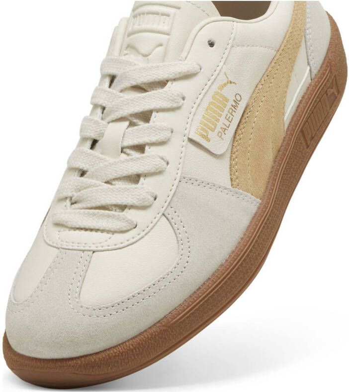 Puma Palermo Lth sneakers ecru grijs