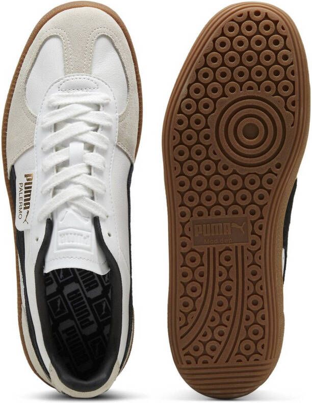 Puma Palermo Lth sneakers wit grijs donkerblauw