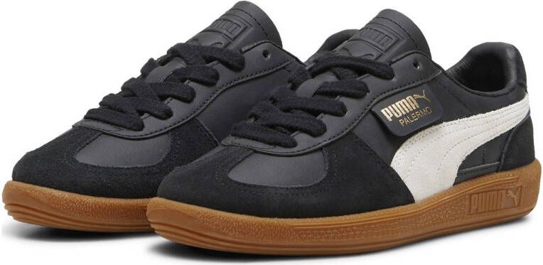 Puma Palermo Lth sneakers zwart grijs