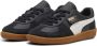PUMA Palermo Jr Sneakers Leren Sneaker Kids Zwart - Thumbnail 4