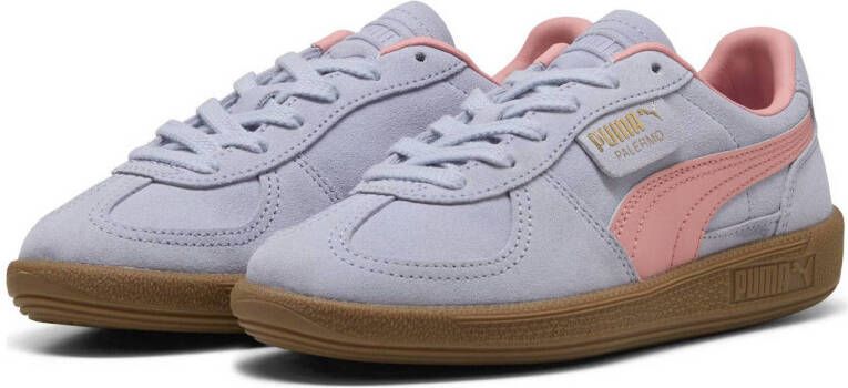 Puma Palermo sneakers lichtblauw roze
