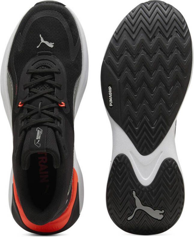 Puma PWR Hybrid TR fitness schoenen zwart wit oranje