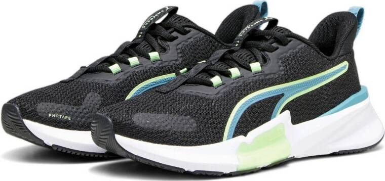 Puma PWRFrame fitness schoenen zwart blauw groen