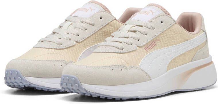 Puma R78 Glance sneakers ecru wit lichtgeel