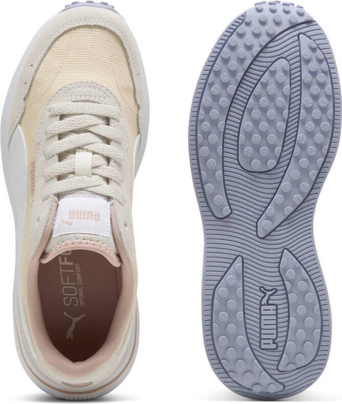 Puma R78 Glance sneakers ecru wit lichtgeel