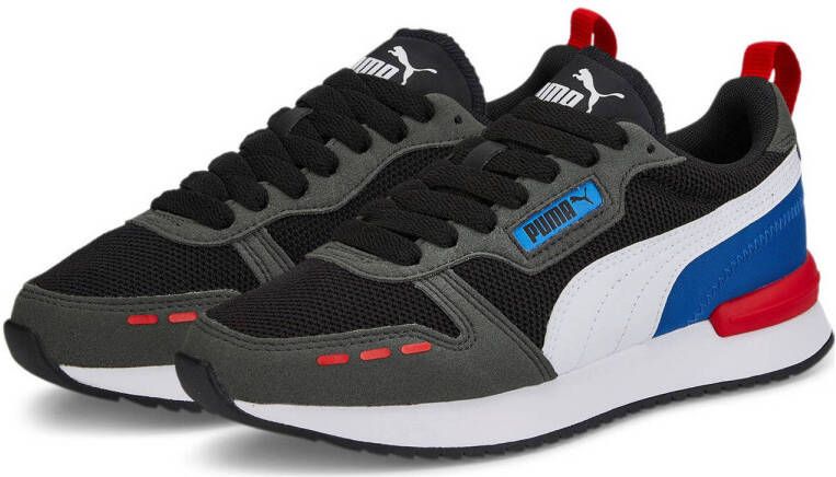 Puma R78 Runner sneakers zwart wit grijs rood