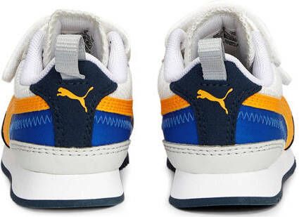 Puma R78 V Inf sneakers wit geel donkerblauw