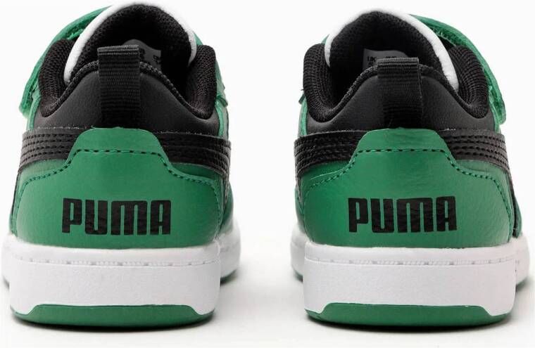 Puma Rebound V6 Low sneakers wit zwart groen