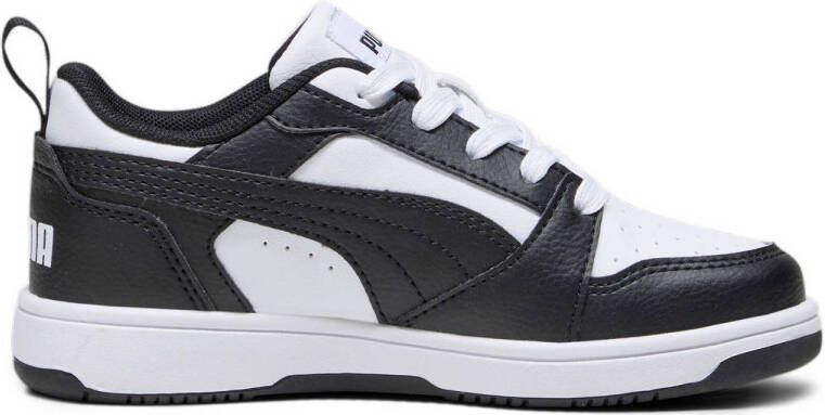 Puma Rebound V6 Lo sneakers wit zwart