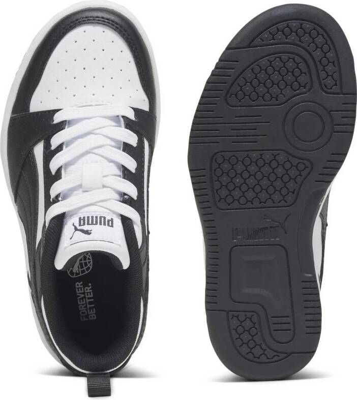 Puma Rebound V6 Lo sneakers wit zwart