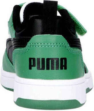Puma Rebound V6 Low sneakers wit zwart groen
