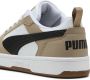 PUMA Rebound v6 Low Unisex Sneakers White- Black-Ice Coffee - Thumbnail 3