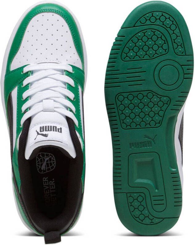 Puma Rebound V6 Low sneakers groen zwart