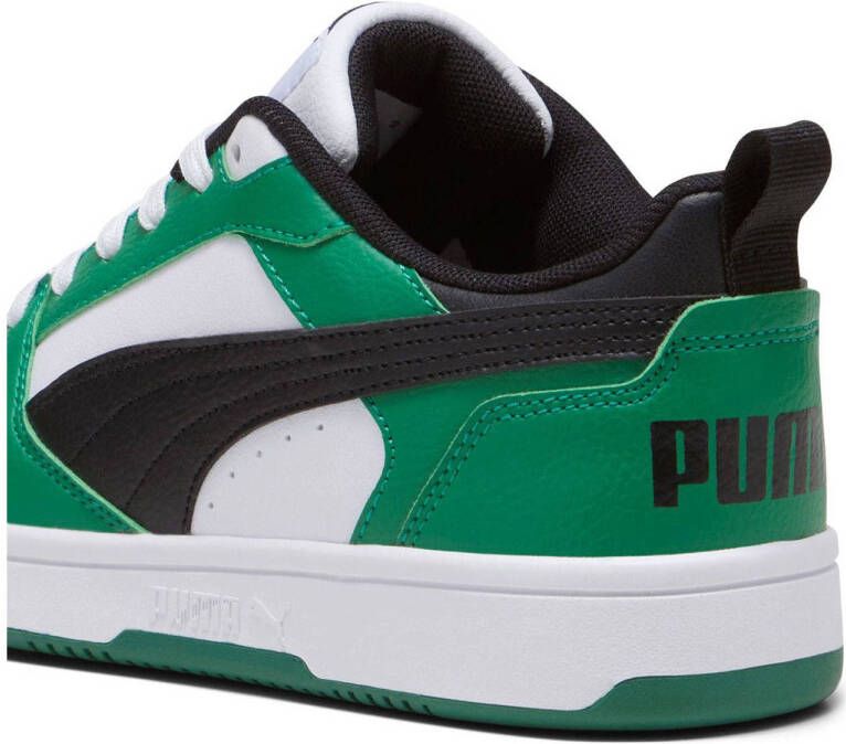 Puma Rebound V6 Low sneakers groen zwart