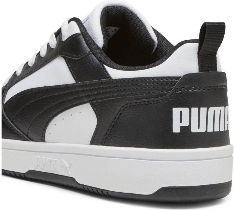 Puma Rebound V6 Low sneakers wit zwart